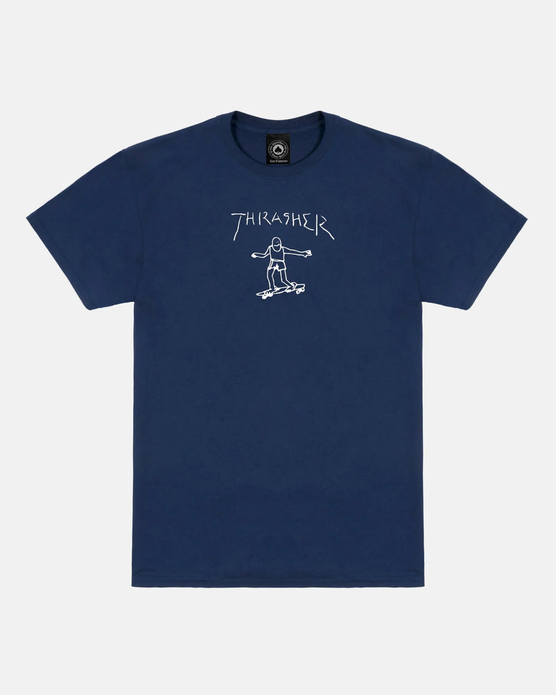 GONZ - TSHIRT - NAVY / WHITE - Four Street