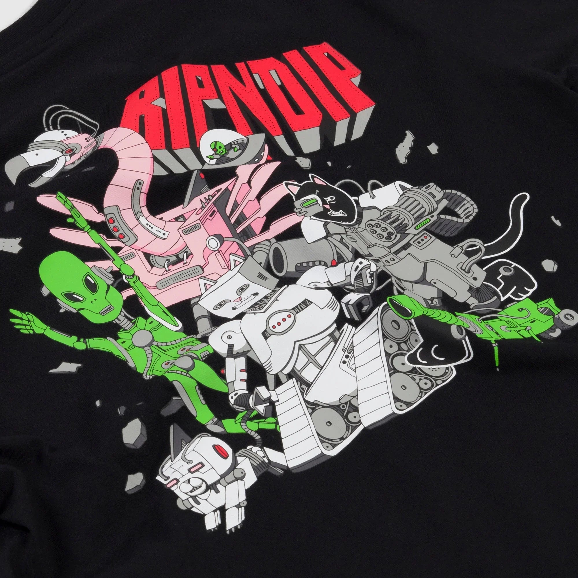 Tomorrowland Tee (Black) - Camiseta - Four Street