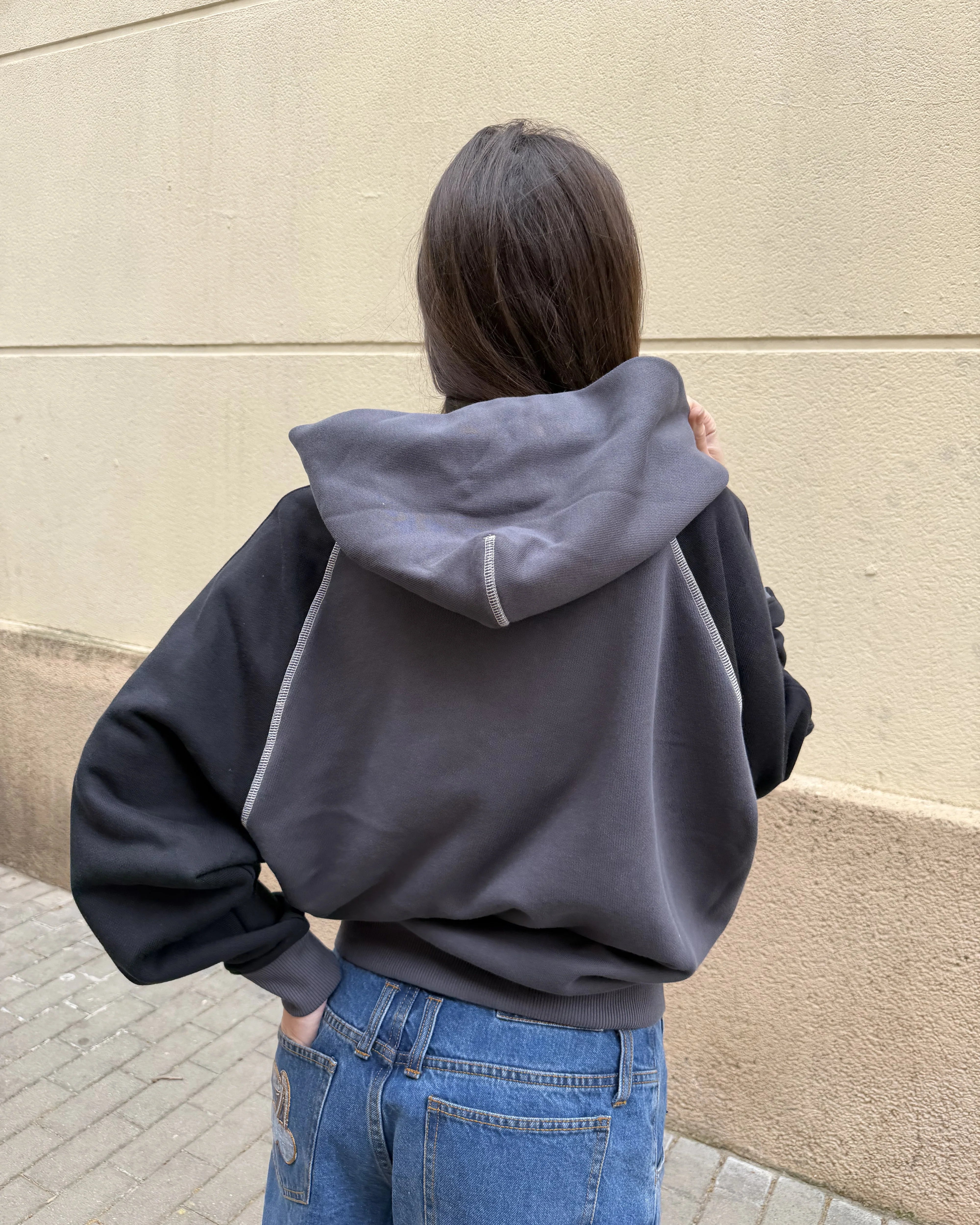 Team Zip-Up Hoodie Ash