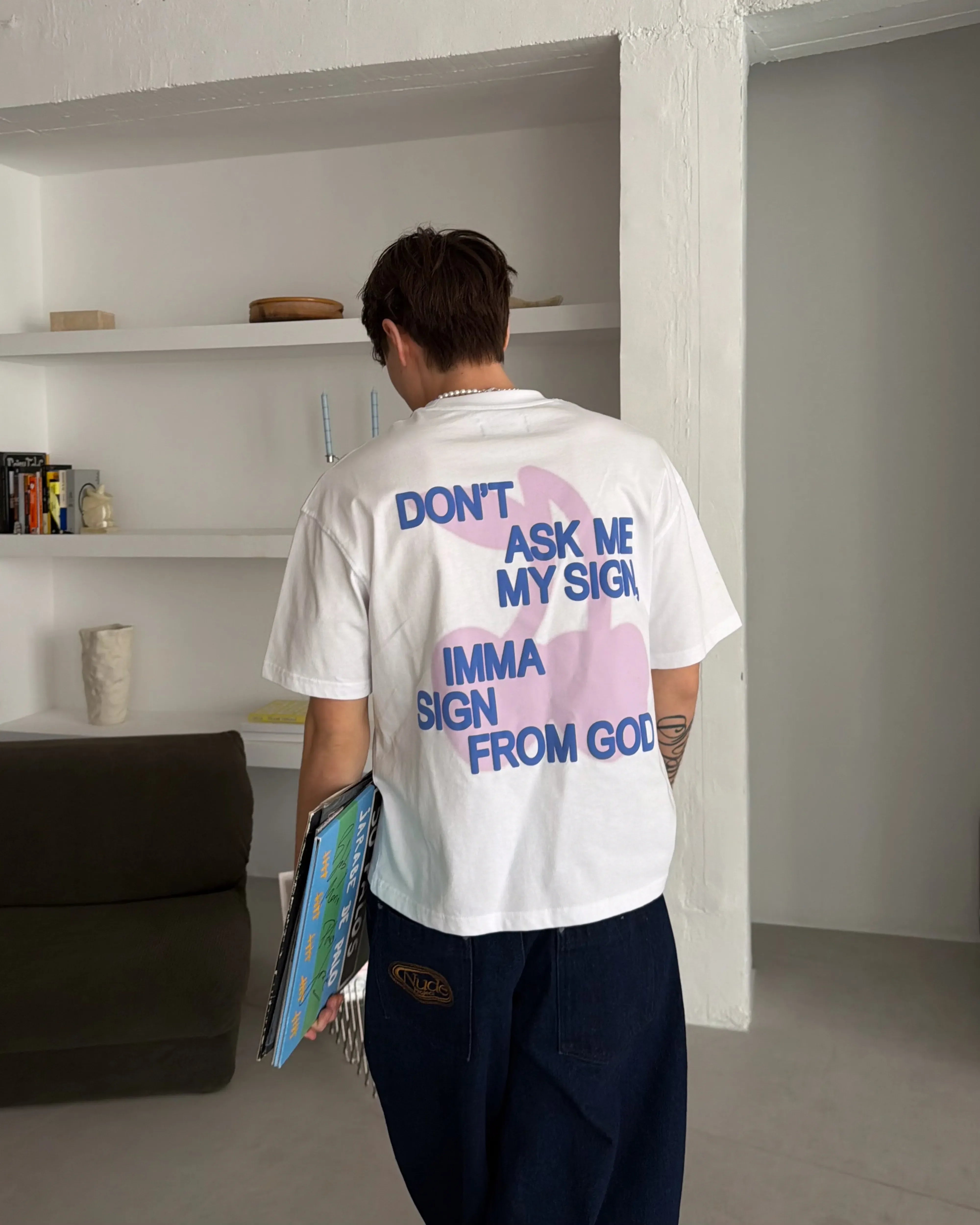 Ladder Tee Off-White