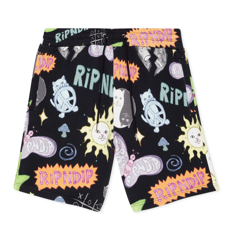 Circo Loco Sweatshorts (Black) - Four Street