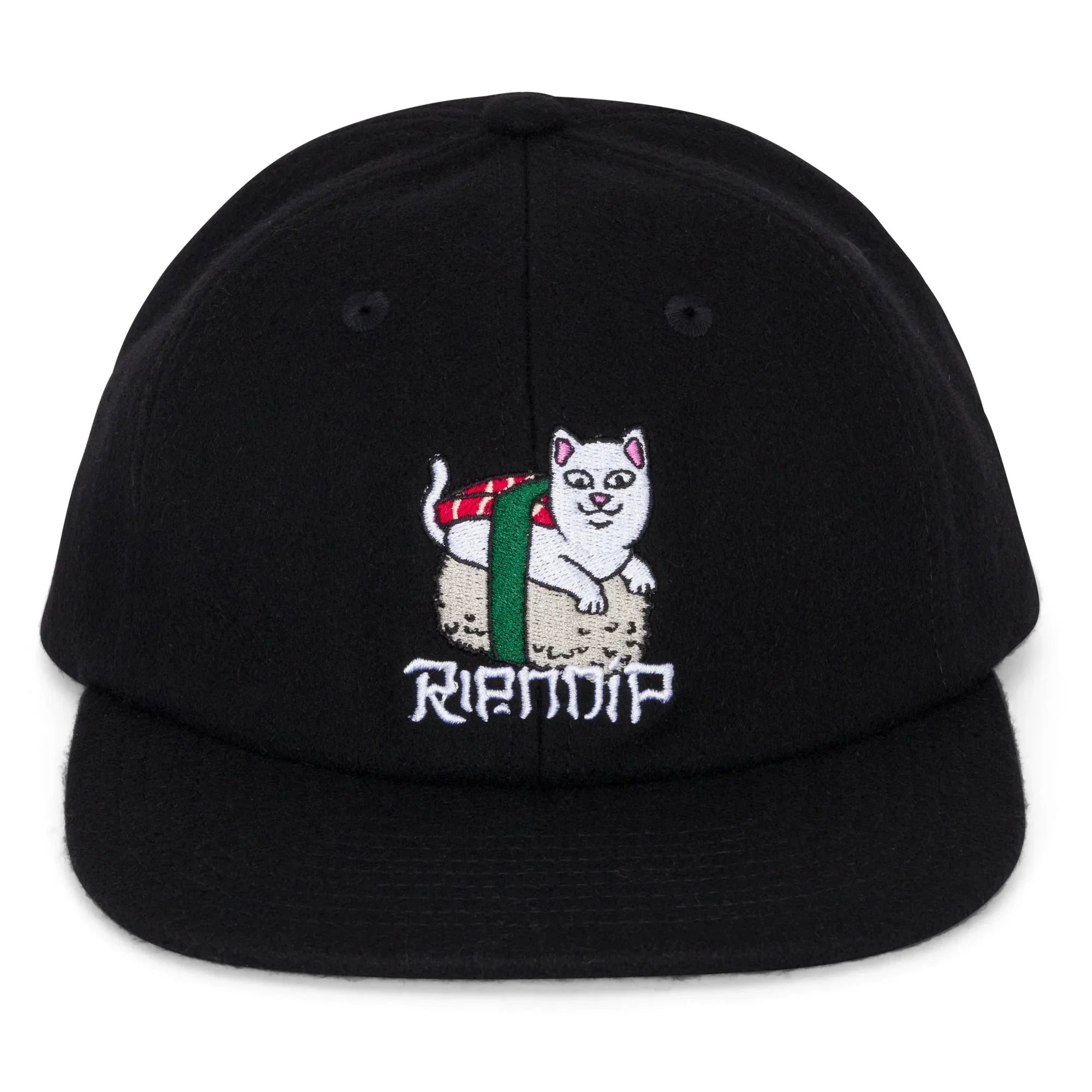Sushi Nerm Wool Strapback (Black) - Four Street