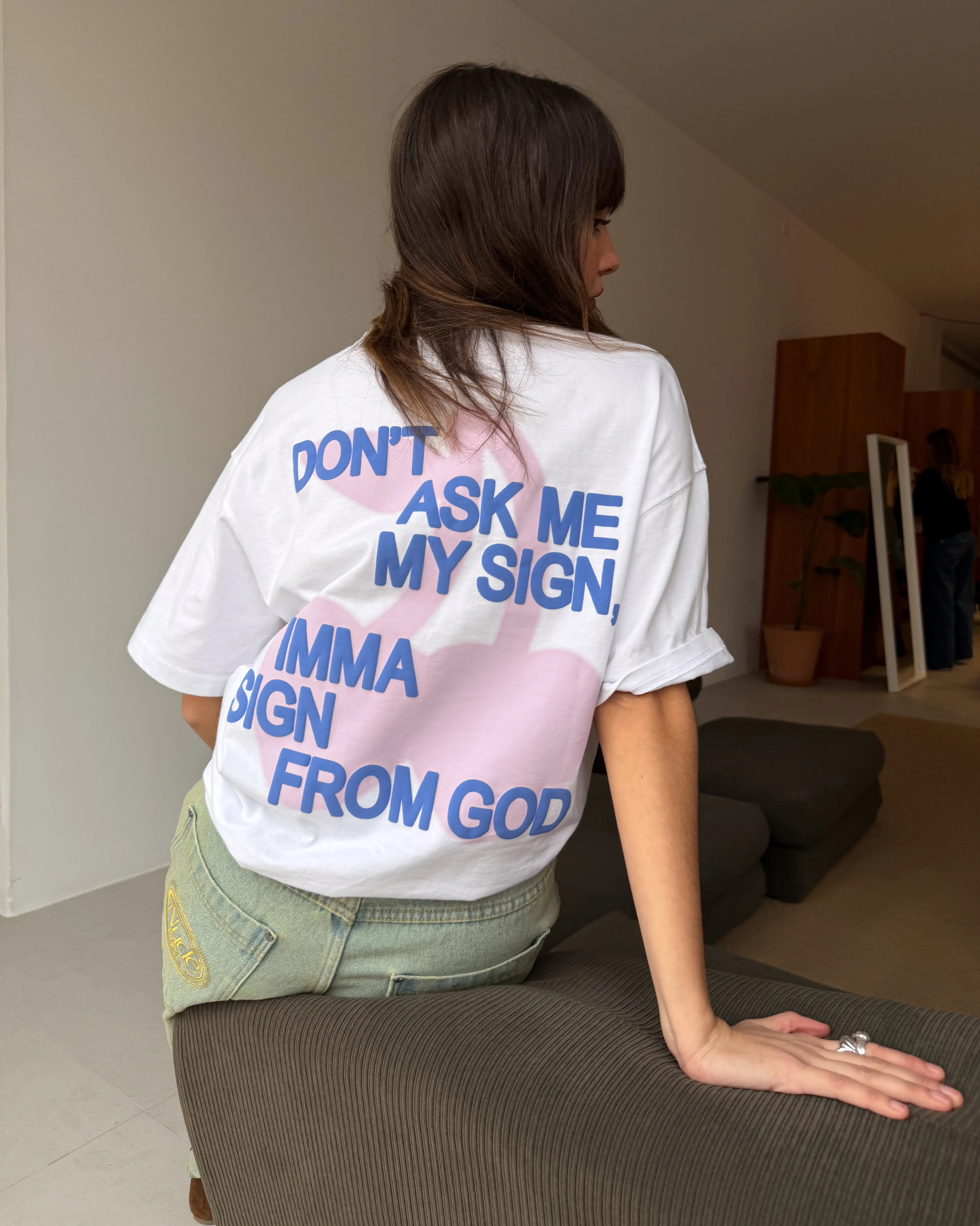 Ladder Tee Off-White