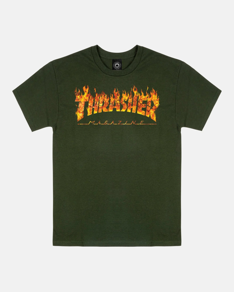 INFERNO-T-SHIRT-FOREST GREEN - Four Street