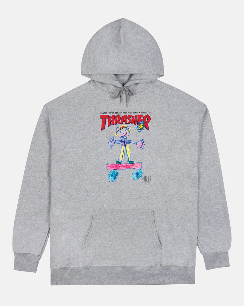 KID COVER - HOODIE - ASH GREY - Four Street