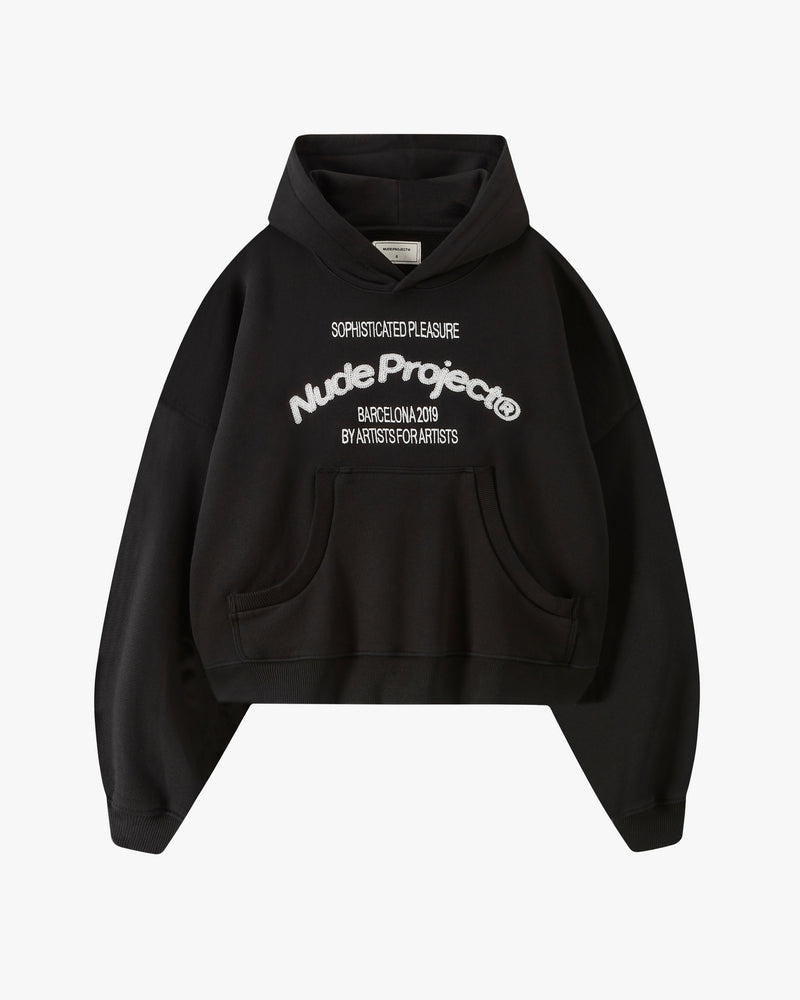 Liberty Boxy Hoodie Black