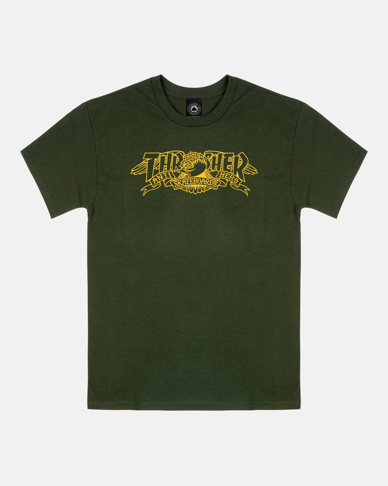 MAG BANNER - TSHIRT - FOREST GREEN - Four Street