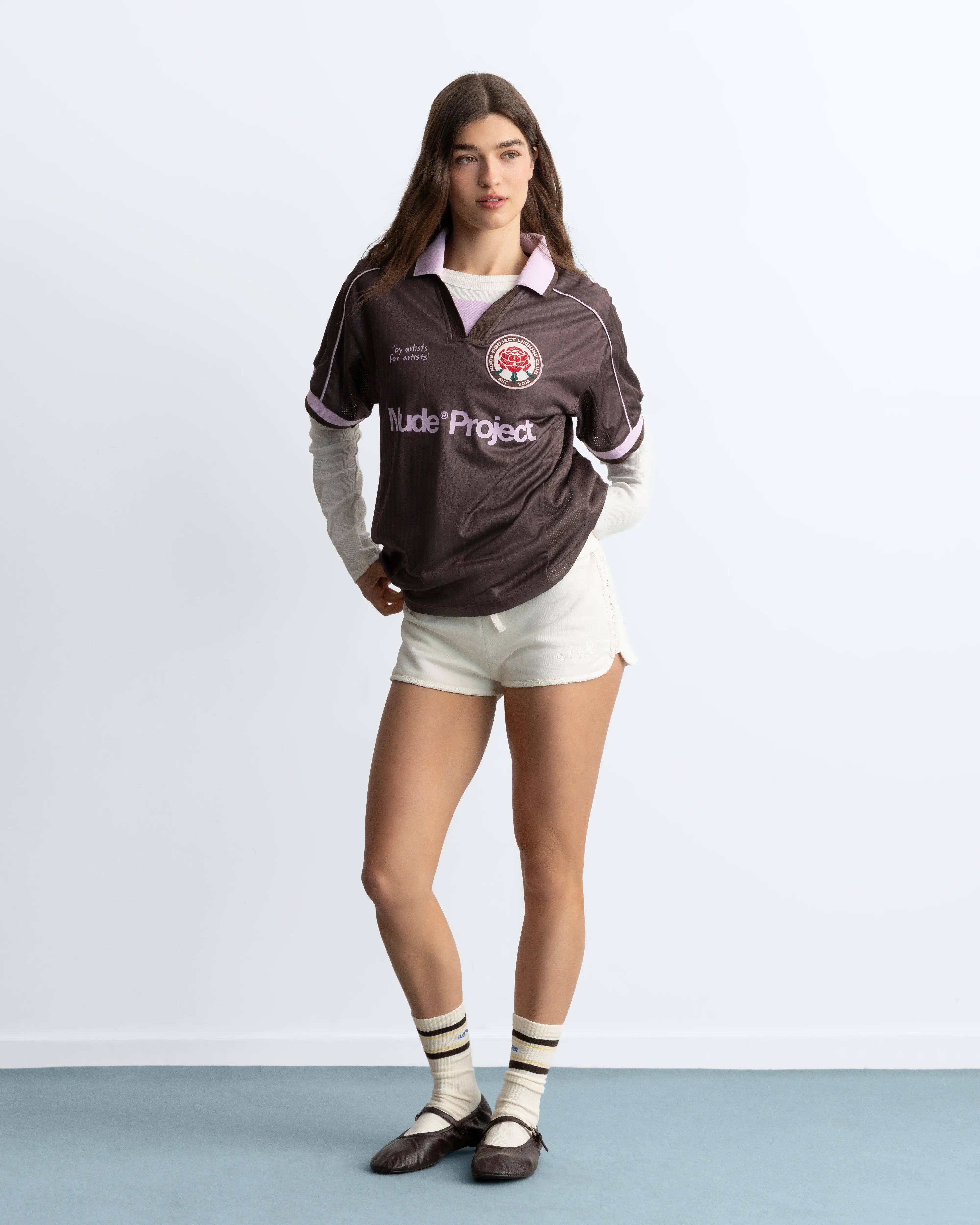 Basic Football Tee Brown