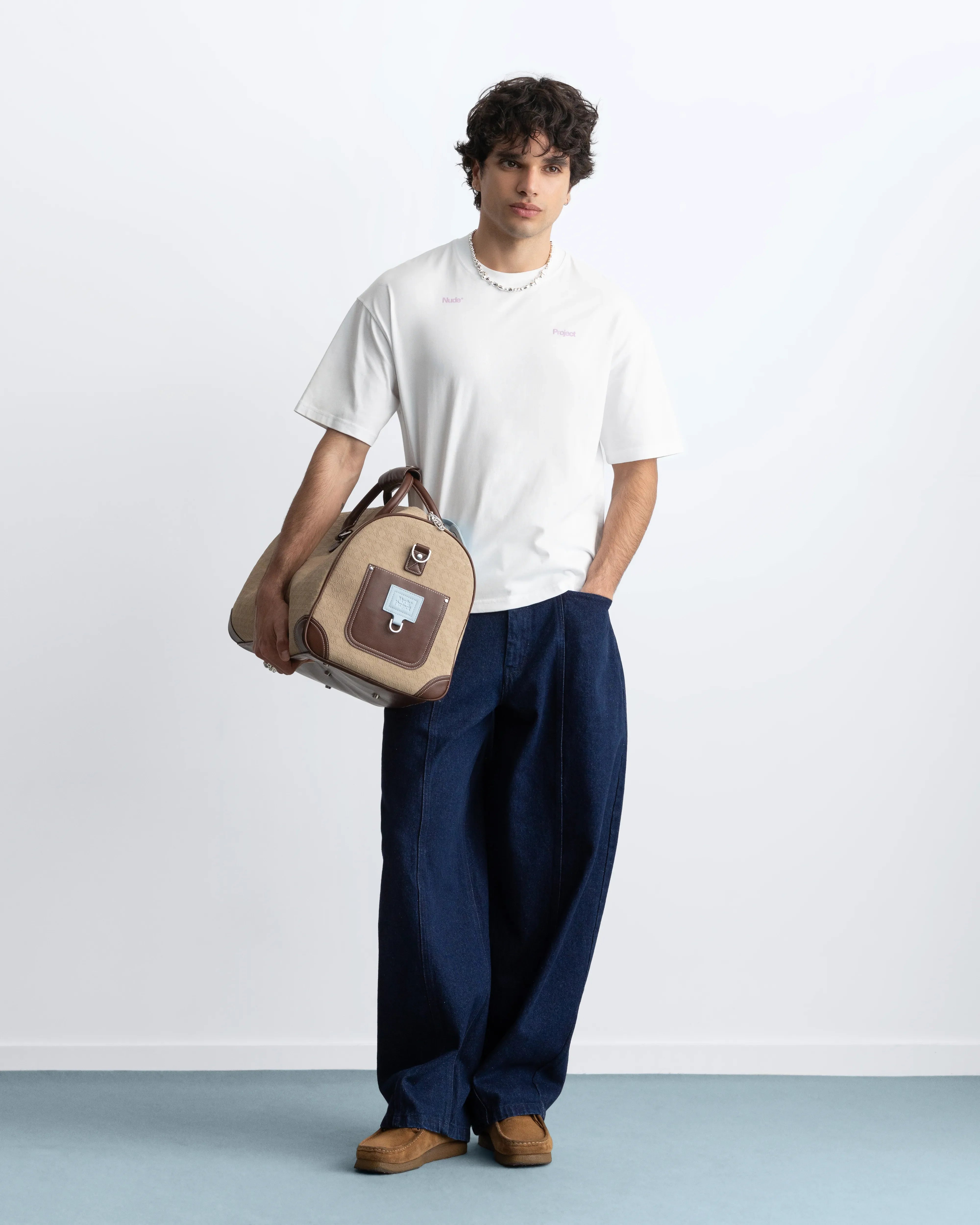 Ladder Tee Off-White