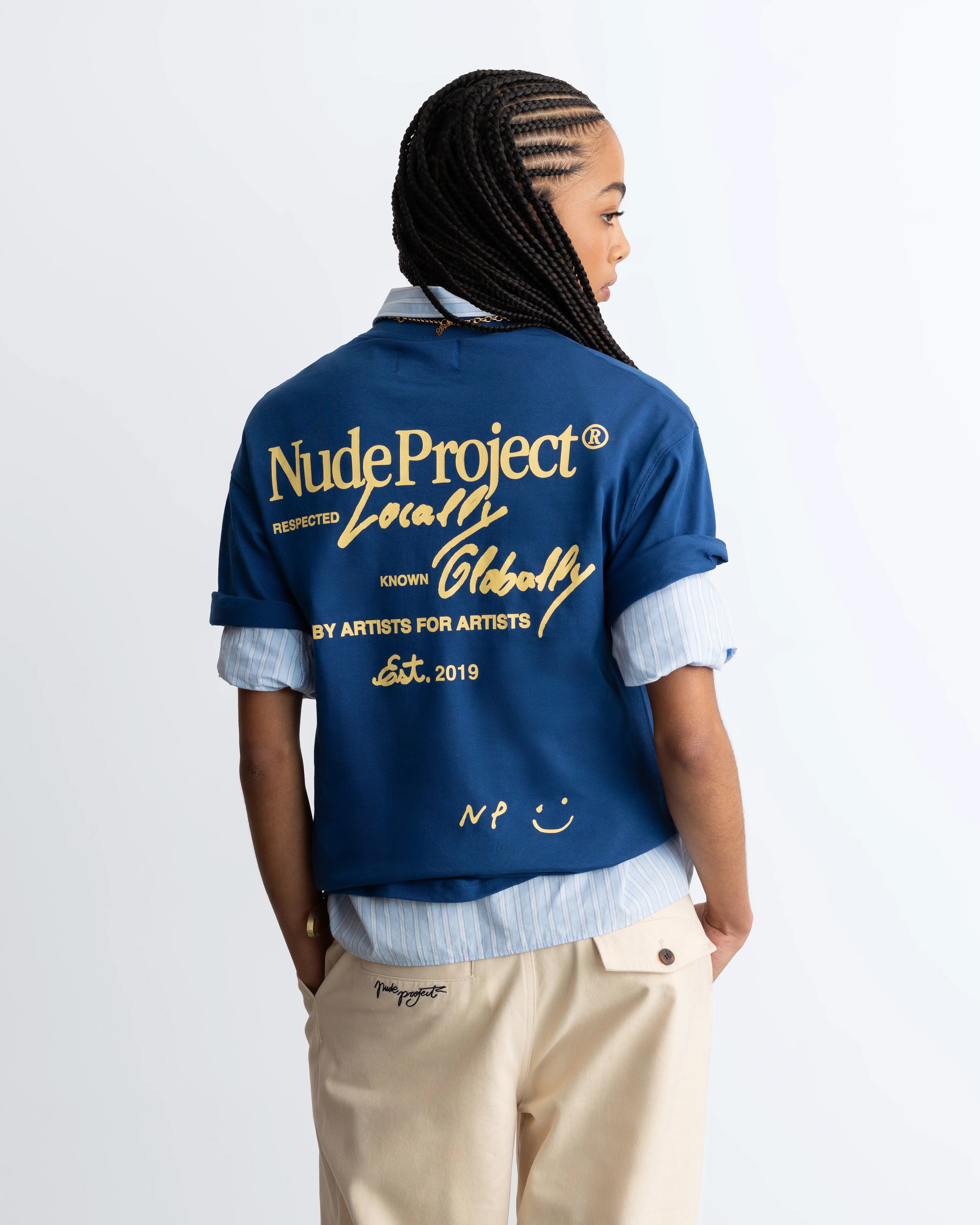 Global Soon Tee Blue