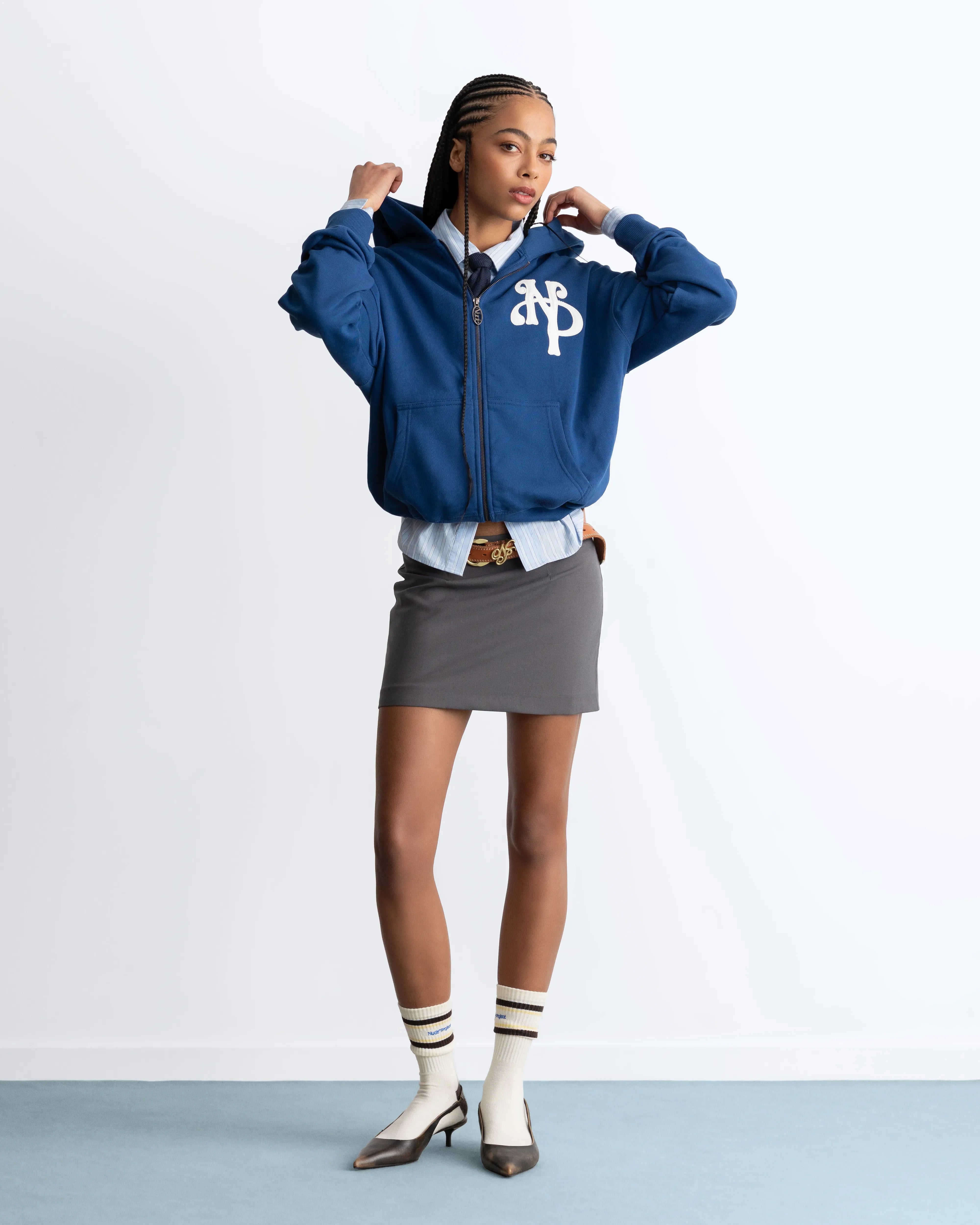 Kill Bill Zip-Up Hoodie Blue