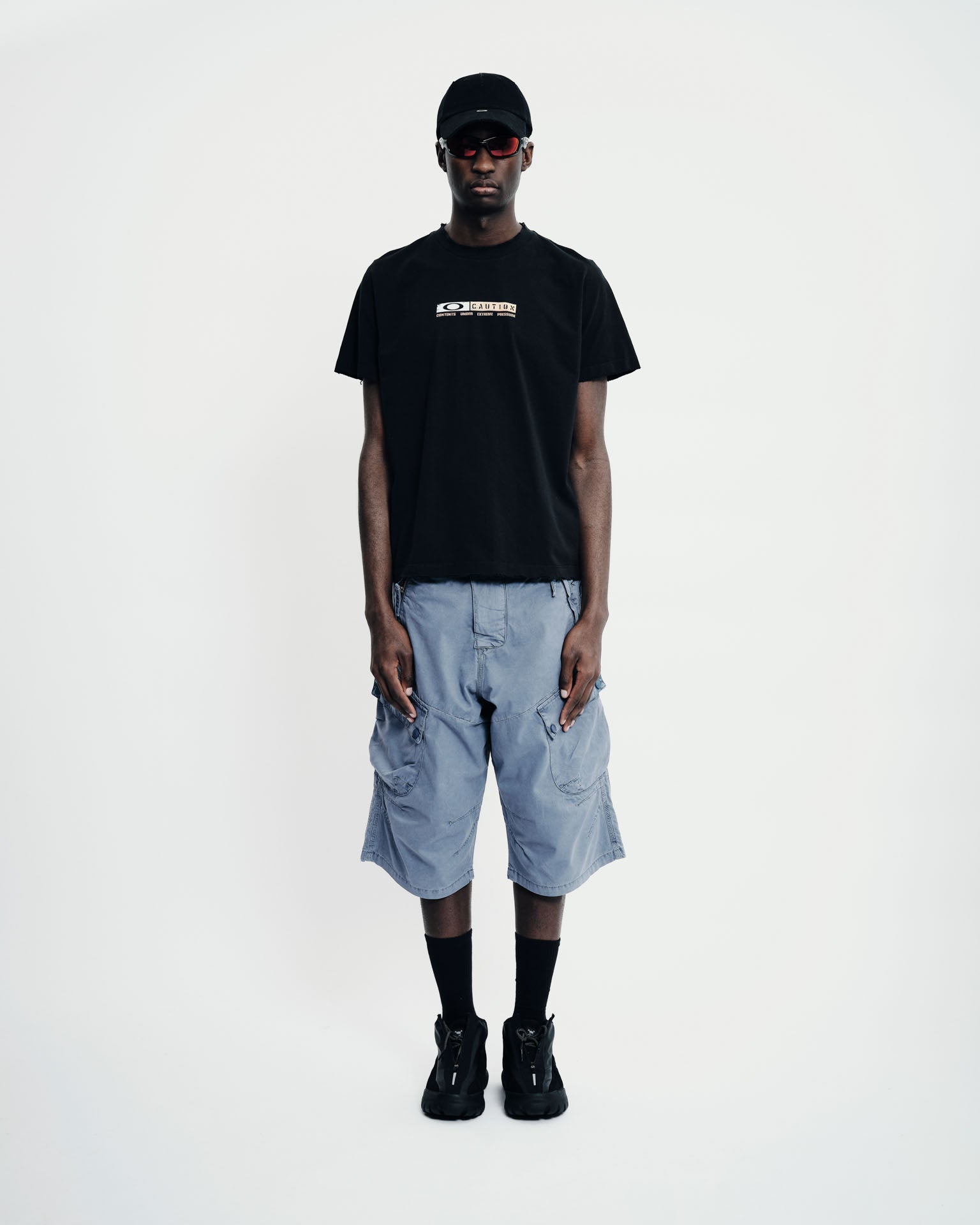 Shorts Oversized Piet + Oakley - Steel Blue