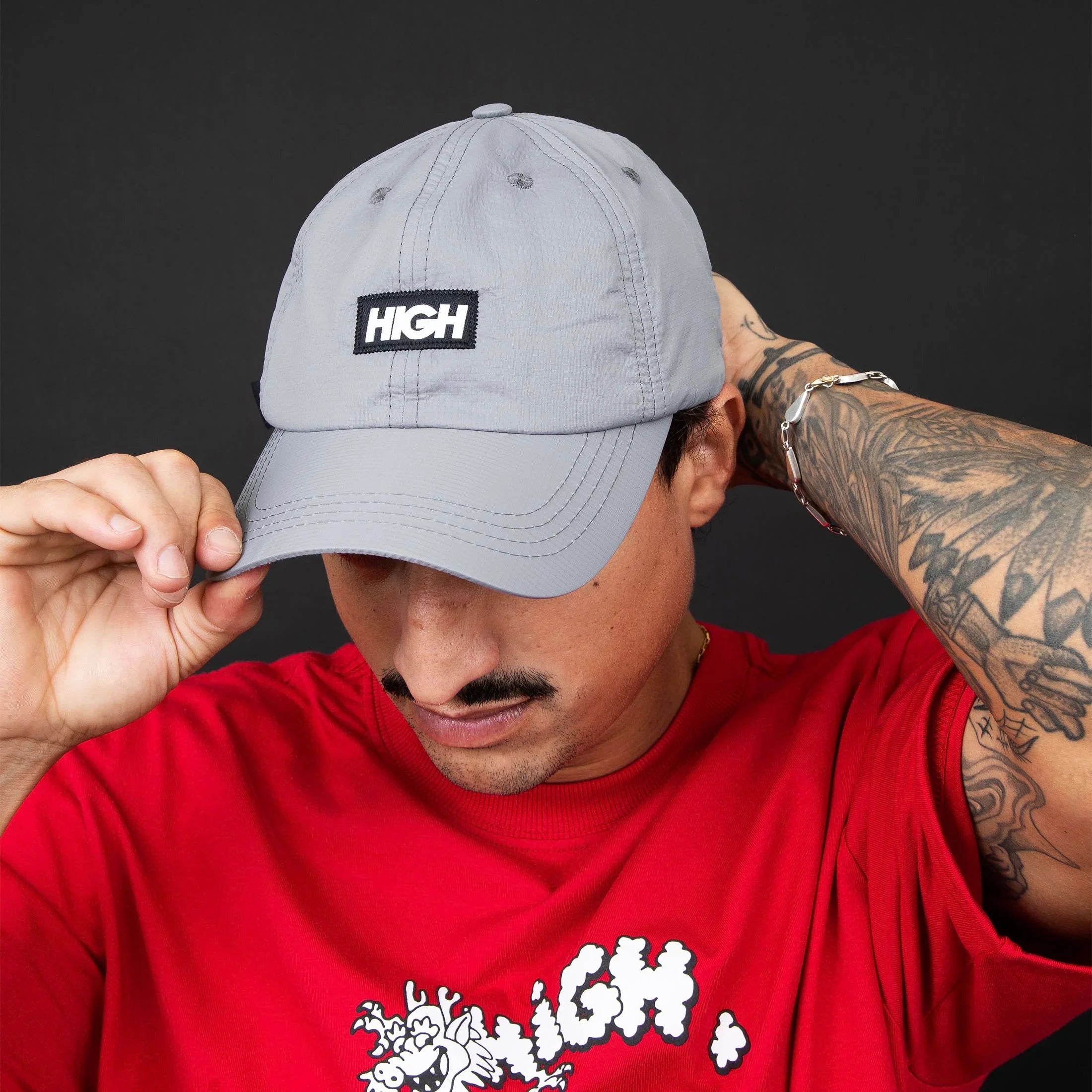 Ripstop Polo Hat Grey - Four Street