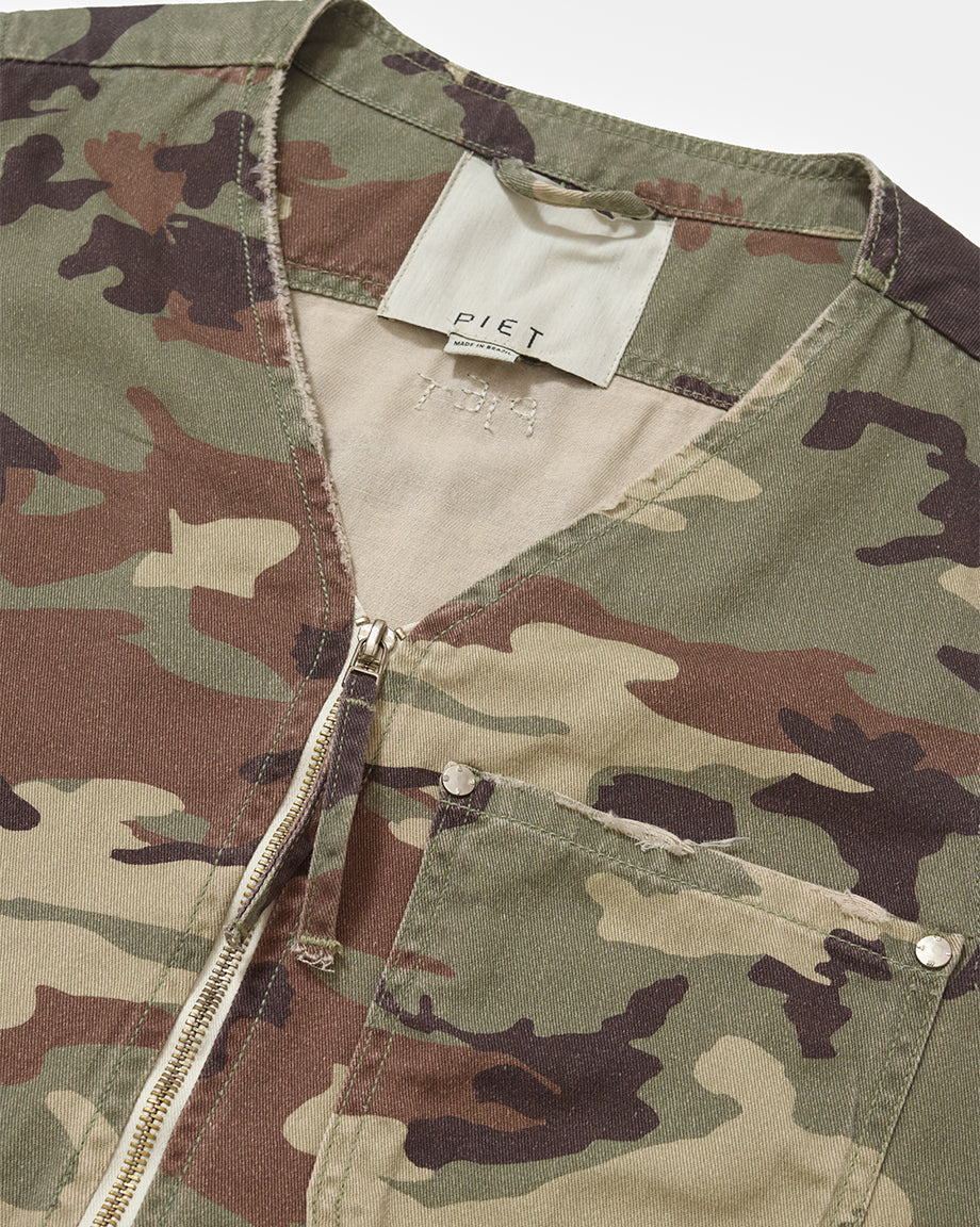 Colete PIET Camo Swarovski Crystals