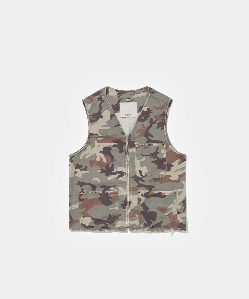 Colete PIET Camo Swarovski Crystals