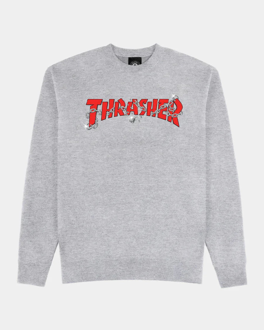 CHAINS BY DANIEL SHEPARD - CREWNECK - SPORT GREY - Four Street