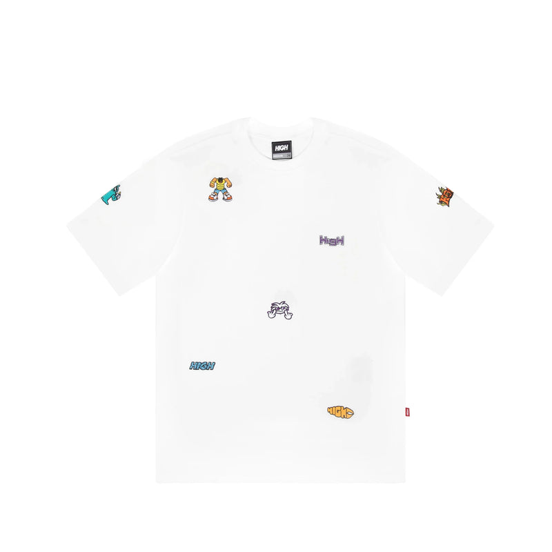Work Tee Doodles White - Four Street
