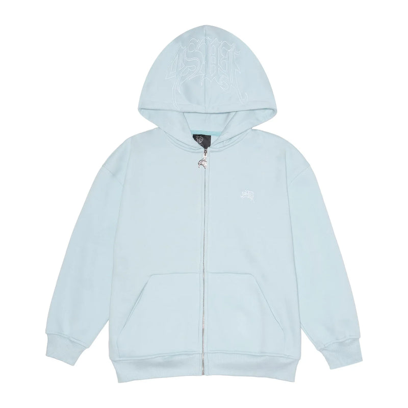 HOODIE ZÍPER 4SUF BABY BLUE - Four Street