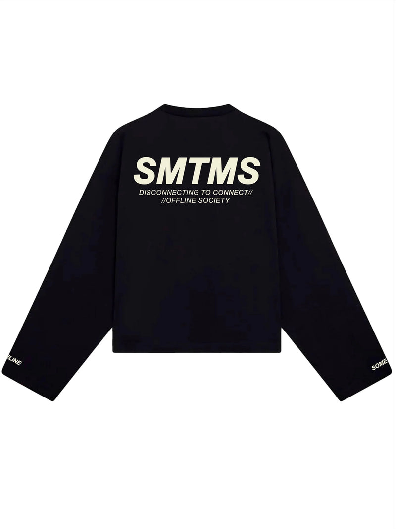 Camiseta Manga Longa SMTMS Preta - Four Street