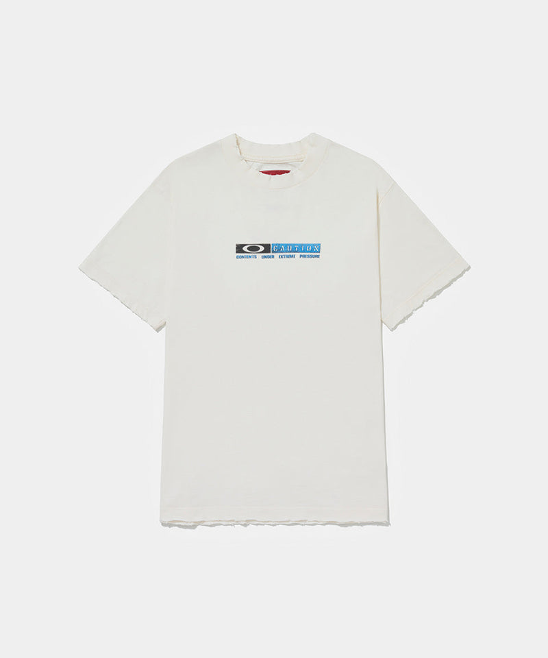 Camiseta Piet + Oakley Caution - Bone White