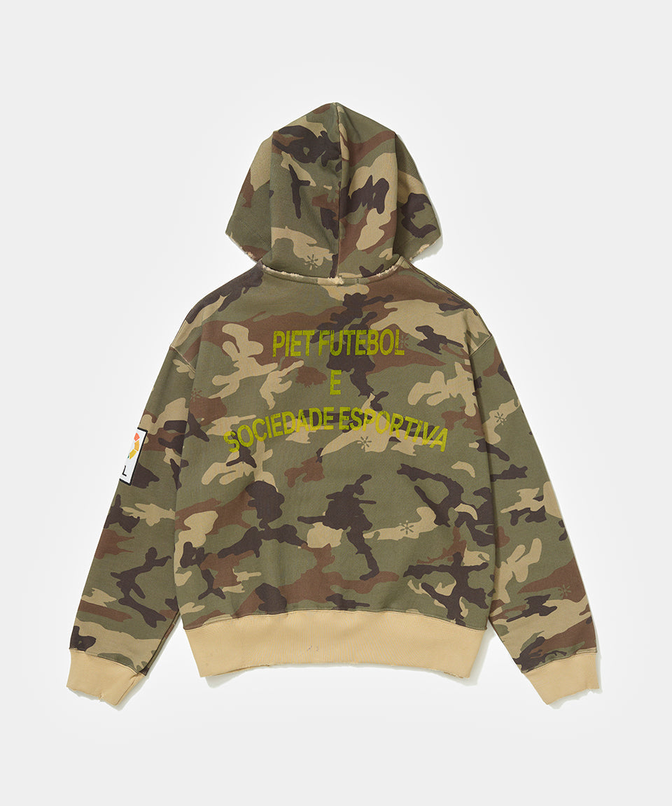 Camo Distressed Hoodie