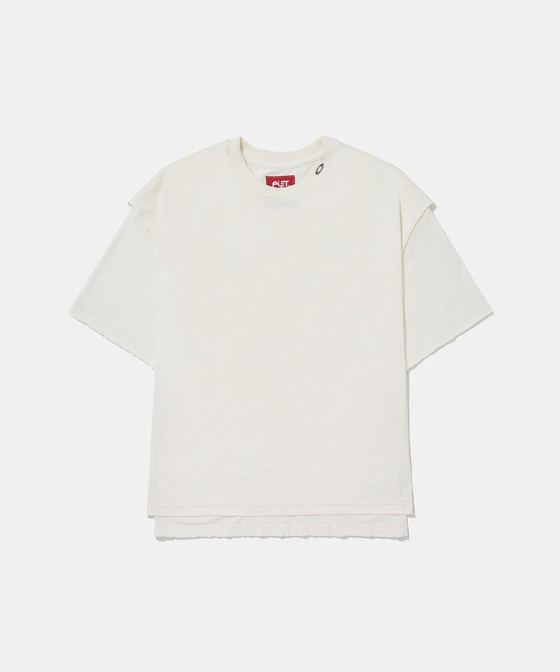 Camiseta Piet + Oakley Layered - Bone White