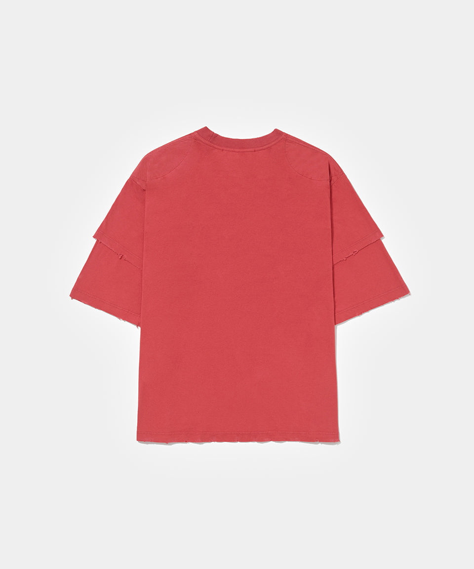 Camiseta PIET Double Sleeve - Vintage Red