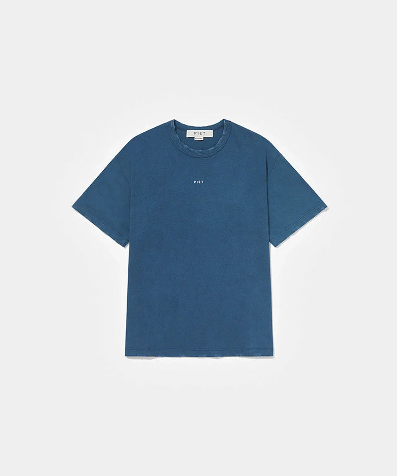 Logo T-shirt Vintage Navy Blue - Four Street
